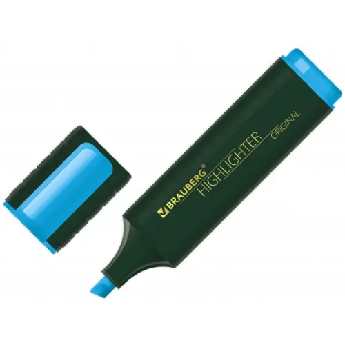 Brauberg Текстовыделитель "Original", цвет голубой, линия 1-5 мм