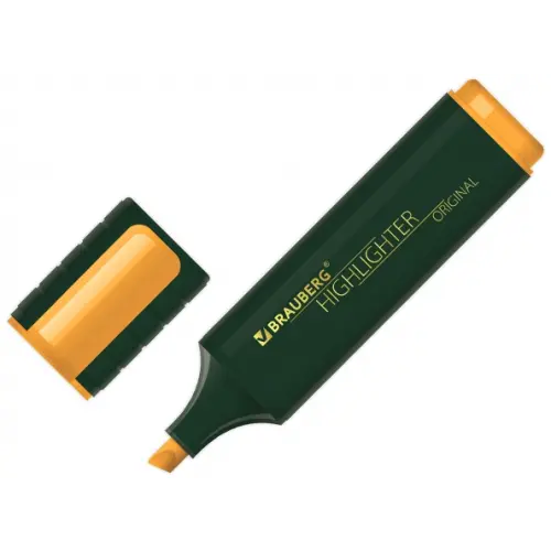 Brauberg Текстовыделитель "Original", цвет оранжевый, линия 1-5 мм