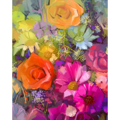 Феникс+ Алмазная мозаика. Все в цветах, 40x50 см