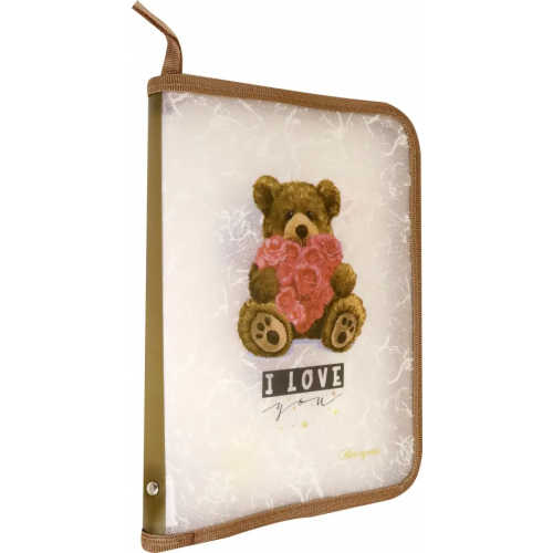 Папка на молнии Bourgeois "Bear", B5+