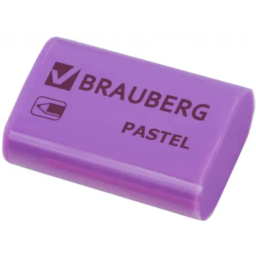Brauberg Ластик Pastel, ассорти пастельных цветов, экологичный ПВХ