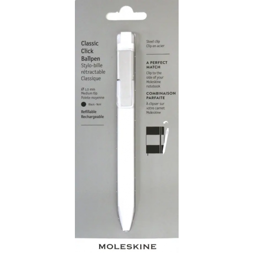 Moleskine Ручка шариковая "Classic Click", автоматическая, 1,0 мм, черная (EW41BWH10)