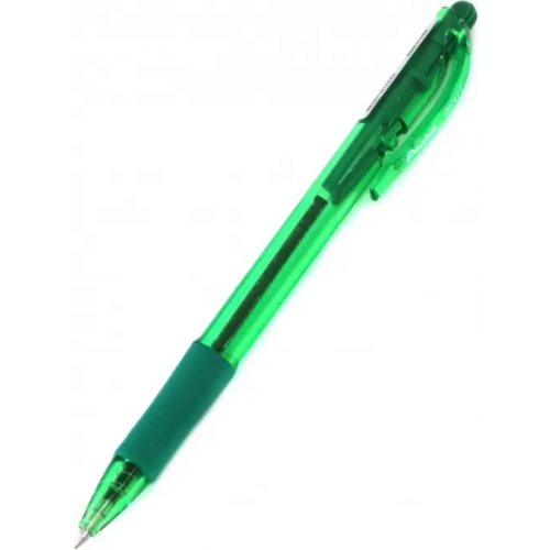 Pentel Ручка шариковая автоматическая, 0,7 мм, зеленая (BK417-D)