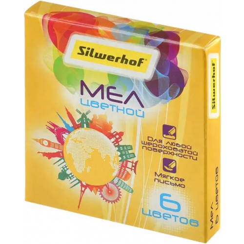 Silwerhof Мел цветной "Солнечная коллекция", 6 штук