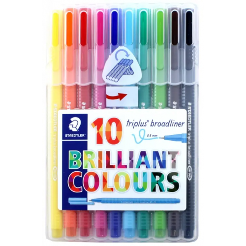Staedtler Набор капиллярных ручек "Triplus", 10 цветов