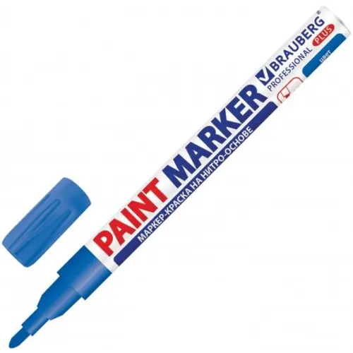 Brauberg Маркер-краска "Paint marker", 2 мм, синий
