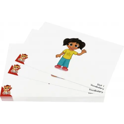 Study Cat Fun English for Schools Flashcard for Teacher 1A (60 cards)