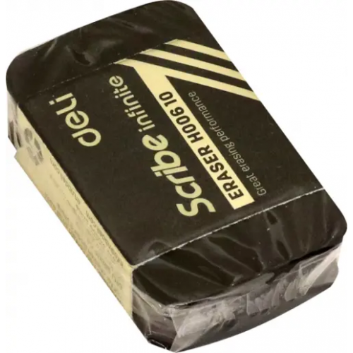 Ластик Deli Scribe Infinite, чёрный