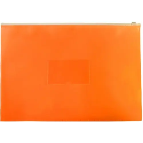 Бюрократ Папка на молнии ZIP А4 "Neon" оранжевая (DNEBPM4AOR)