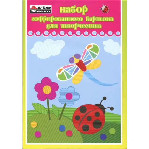 Ле Флэш Картон гофрированный для творчества, 7 цветов (DT-1006)