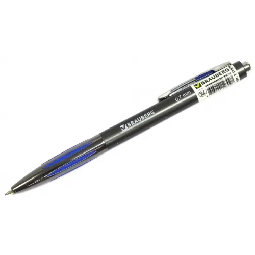 Brauberg Ручка шариковая автоматическая "RBP042", синяя