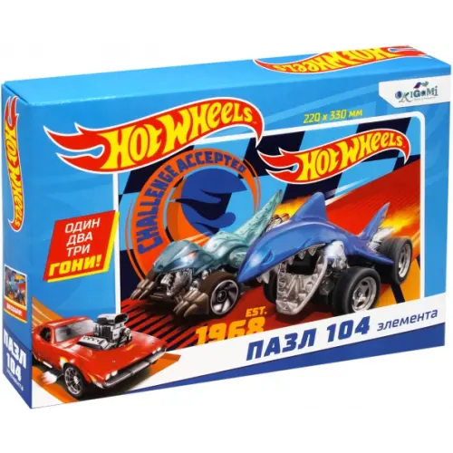 Оригами Пазл. Hot wheels. К победе, 104 элемента