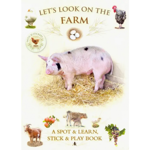 Bounce Mix Let's Look On Farm (+ 30 reusable stickers) Pinnington Andrea
