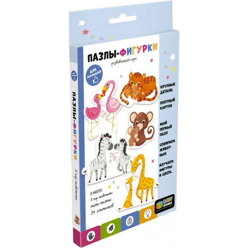 Оригами Baby Games. Пазлы-фигурки. Мама и малыш из Африки