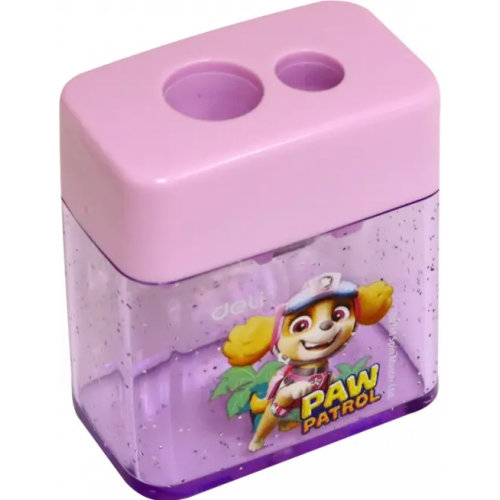 Deli Точилка ручная 2отв пластик Paw Patrol EH551