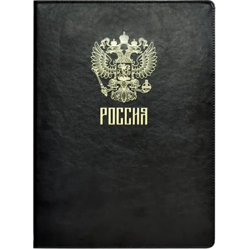 Феникс+ Папка для документов Сариф, магнитный зажим, А4, чёрная