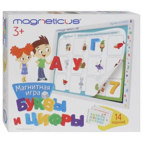 Magneticus Игровой набор "Буквы и Цифры" в картонной коробке