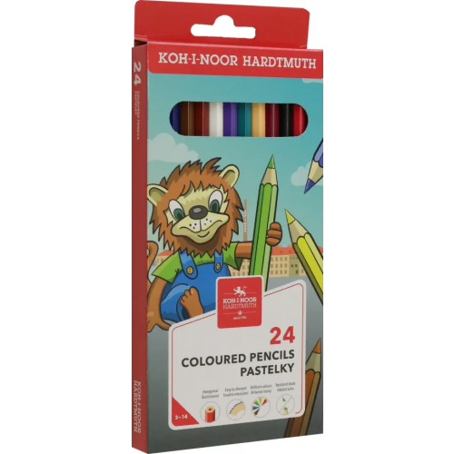 Koh-I-Noor Карандаши цветные. Lion, 24 цвета