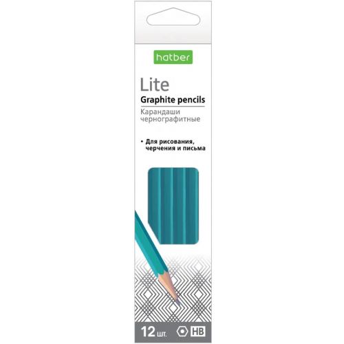 Хатбер Карандаш чернографитный Lite, HB