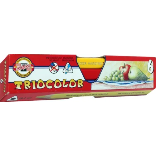 Koh-I-Noor Карандаши цветные Jumbo. Triocolor, 6 цветов