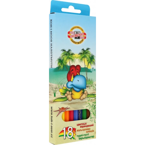 Koh-I-Noor Карандаши цветные Birds 3553, 18 цветов