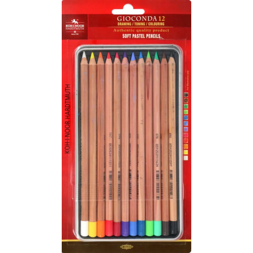 Koh-I-Noor Карандаши пастельные Gioconda Soft 8827, 12 цветов