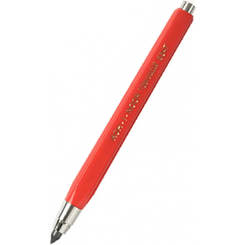 Koh-I-Noor Карандаш цанговый пластиковый Versatil 5347 короткий, красный