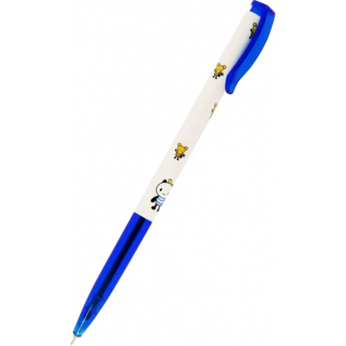JAVA Ручка шариковая автоматическая Slim Ball Point Pen, синяя