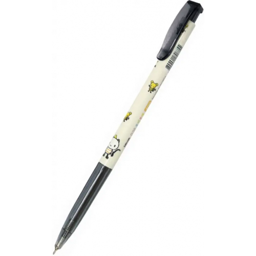 JAVA Ручка шариковая автоматическая Slim Ball Point Pen, черная