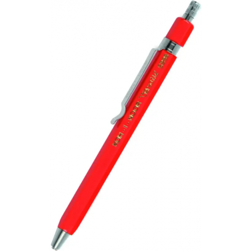 Koh-I-Noor Карандаш цанговый металлический с клипом Versatil 5228 короткий, красный