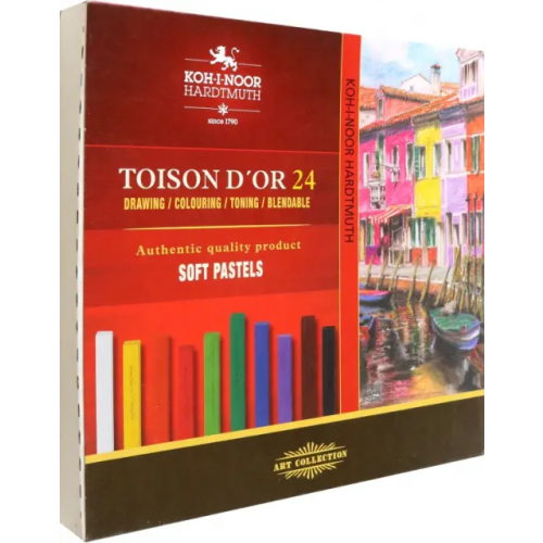 Koh-I-Noor Пастель сухая художественная мягкая Toison d`Or 8584, 24 цвета