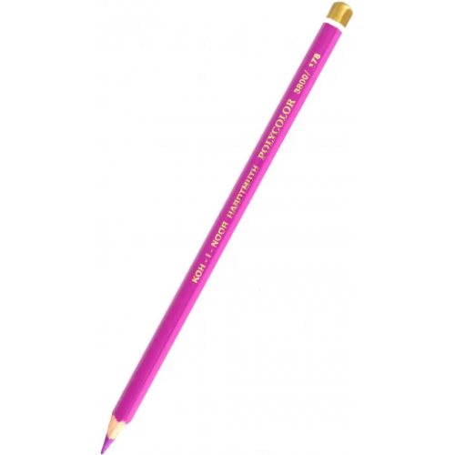 Koh-I-Noor Карандаш цветной художественный Polycolor 3800/178, фиолетовый красноватый