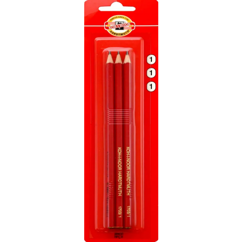 Koh-I-Noor Карандаши чернографитные 1703, B, 3 штуки