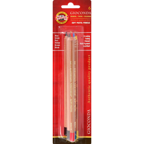 Koh-I-Noor Карандаши пастельные Gioconda Soft 8826, 6 цветов
