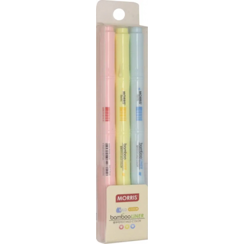 Morris Набор двухсторонних маркеров Bamboo Liner, 3 цвета