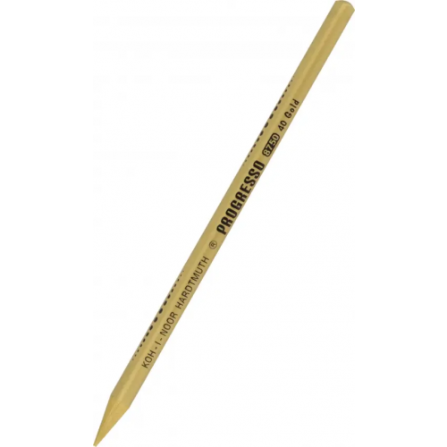 Koh-I-Noor Карандаш цельнографитный в лаке Progresso 8750/40, золотой
