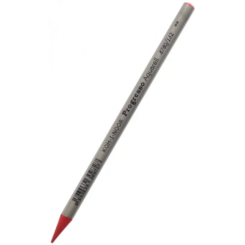 Koh-I-Noor Карандаш цельнографитный в лаке акварельный Progresso 8780/132, карминовый красный