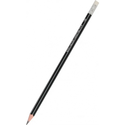 Koh-I-Noor Карандаш чернографитный пластиковый 1397 с ластиком, HB