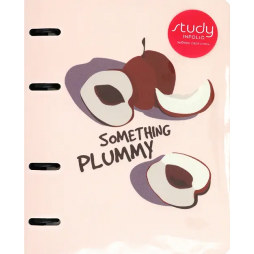 InFolio Тетрадь с кольцевым механизмом Plummy. Фрукты, 120 листов, клетка