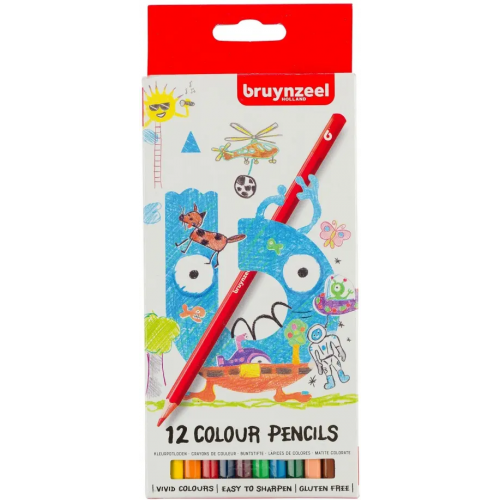 Карандаши цветные Bruynzeel Kids, 12 цветов