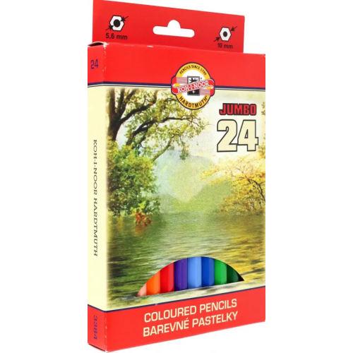 Koh-I-Noor Карандаши цветные Jumbo Omega 3384, 24 цвета