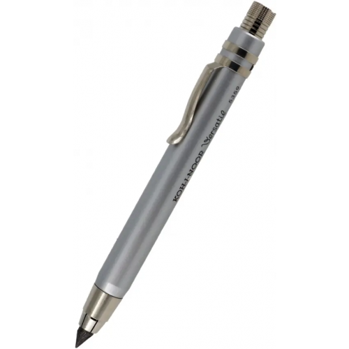 Koh-I-Noor Карандаш цанговый металлический с клипом Versatil 5359, серебряный
