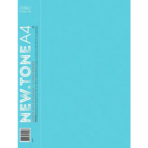 Хатбер Папка пластиковая на 2-х кольцах NEWtone Pastel. Незабудка, А4
