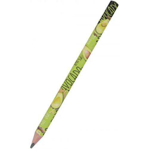 Bruno Visconti Карандаш чернографитовый HappyGraphix Jumbo. Avocado style. Yoga guru, 4В