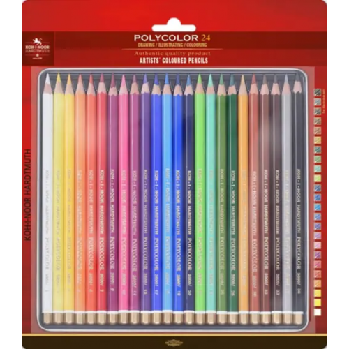 Koh-I-Noor Карандаши цветные художественные Polycolor 3824, 24 цвета