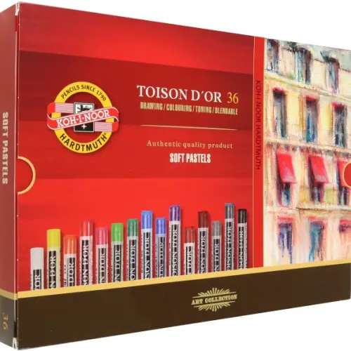 Koh-I-Noor Пастель сухая художественная Toison d`Or Soft 8515, 36 цветов