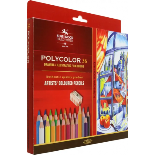 Koh-I-Noor Карандаши цветные художественные Polycolor 3835, 36 цветов