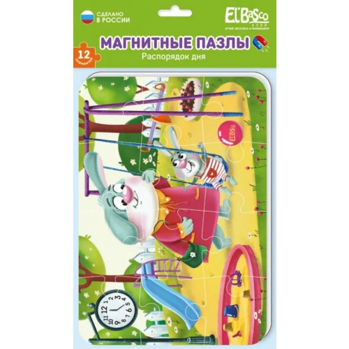 El Basco Мягкий магнитный пазл Веселый день, 12 элементов
