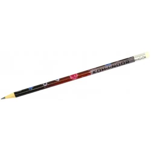 Koh-I-Noor Карандаш чернографитный Mikrokosmos, с ластиком, НВ