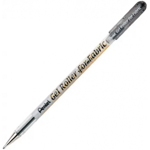 Pentel Ручка гелевая для ткани Gel Roller for Fabric, черная (BN15-A)